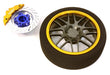 Billet Machined Alloy 16 Spoke Steering Wheel Set for Traxxas Radio Transmitter
