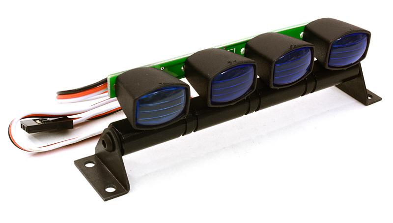 Realistic Roof Top SMD LED Light Bar 108x20x30mm for 1/10 Scale Crawler