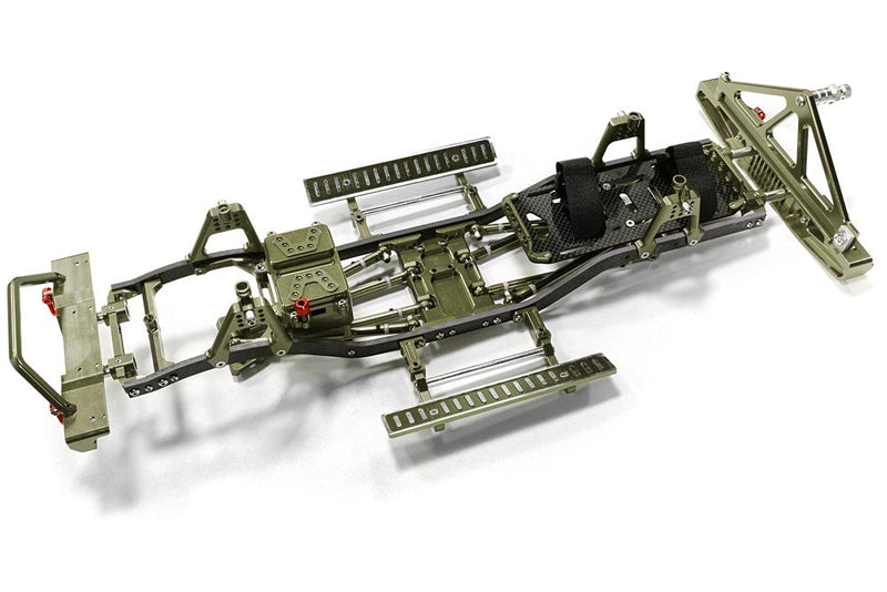 Composite Ladder Frame Chassis Kit w/ Hop-up Combo for SCX-10, Dingo Honcho Jeep