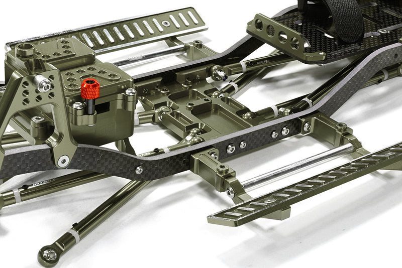 Composite Ladder Frame Chassis Kit w/ Hop-up Combo for SCX-10, Dingo Honcho Jeep