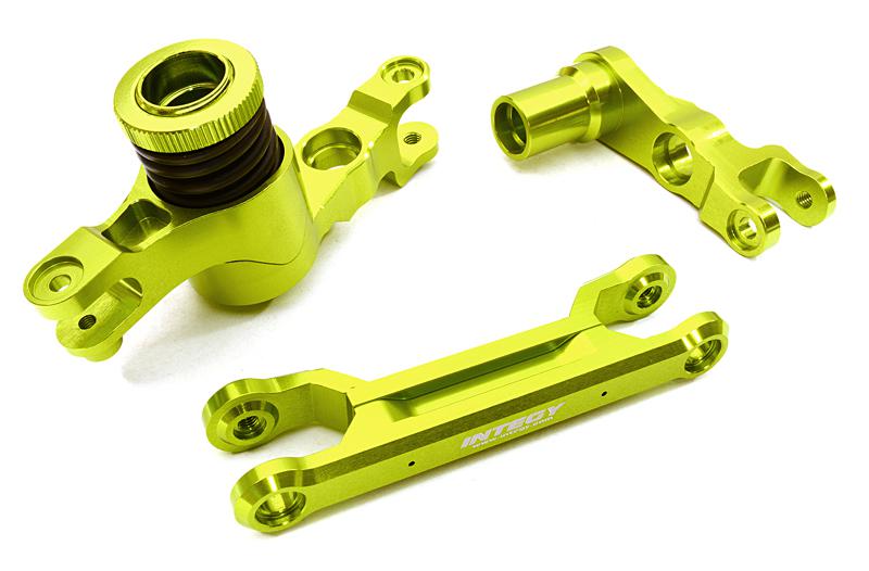 Green Billet Machined Steering Bell Crank Upgrade for Traxxas X-Maxx 4X4