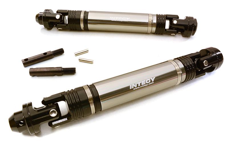 Machined Alloy Universal Drive Shafts for Traxxas 1/10 E-Revo & E-Maxx - Grey