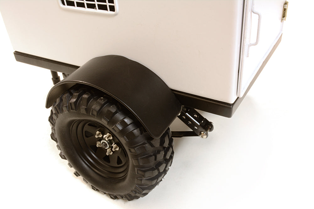 Realistic Leaf Spring 1/10 Size Enclosed Trailer for Scale Crawler Truck