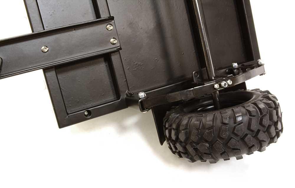 Realistic Leaf Spring 1/10 Size Enclosed Trailer for Scale Crawler Truck