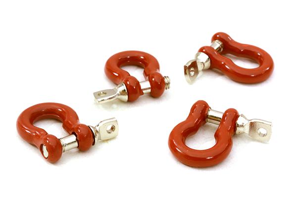 Realistic 1/10 Bow Shackle (4) for Off-Road Trail Rock Crawling