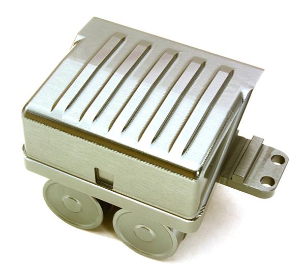 Realistic Alloy Air Reservoir Tanks & Side Box Enclosure for 1/14 Trucks