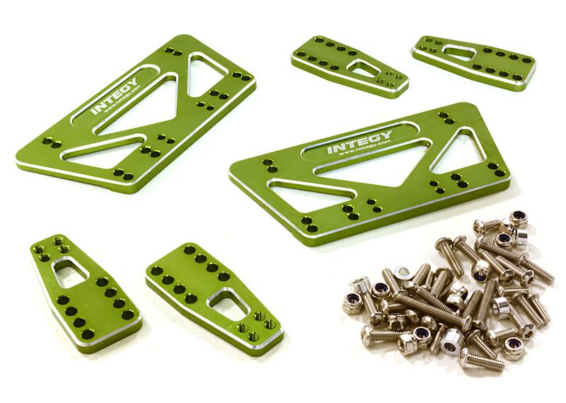 CNC Machined Chassis & Shock Mount Lift Kit for Axial 1/10 SCX-10 Scale Crawler
