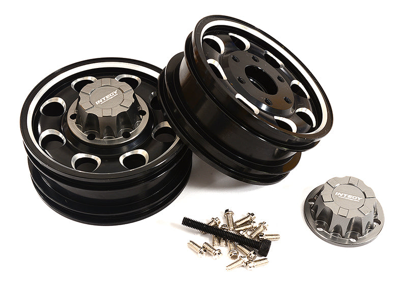 Billet Machined Alloy Front Wheel for Tamiya 1/14 Scale Tractor Trucks