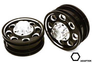 Billet Machined Alloy Front Wheel for Hex Type 1/14 Scale Trucks