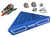 Roof Top Alloy Armor Protection Plate w/ Lights for 1/10 Scale Crawler (W=148mm)