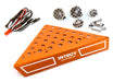 Roof Top Alloy Armor Protection Plate w/ Lights for 1/10 Scale Crawler (W=148mm)