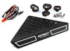 Roof Top Alloy Armor Protection Plate w/ Lights for 1/10 Scale Crawler (W=148mm)