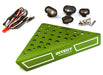 Roof Top Alloy Armor Protection Plate w/ Lights for 1/10 Scale Crawler (W=148mm)
