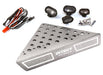 Roof Top Alloy Armor Protection Plate w/ Lights for 1/10 Scale Crawler (W=148mm)