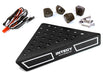Roof Top Alloy Armor Protection Plate w/ Lights for 1/10 Scale Crawler (W=148mm)