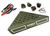 Roof Top Alloy Armor Protection Plate w/ Lights for 1/10 Scale Crawler (W=148mm)