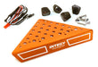 Roof Top Alloy Armor Protection Plate w/ Lights for 1/10 Scale Crawler (W=148mm)