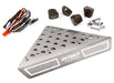 Roof Top Alloy Armor Protection Plate w/ Lights for 1/10 Scale Crawler (W=148mm)