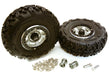 2.2x1.5-in. High Mass Alloy Wheel, Tires & 14mm Offset Hubs for 1/10 Crawler