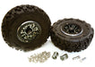 2.2x1.5-in. High Mass Alloy Wheel, Tires & 14mm Offset Hubs for 1/10 Crawler