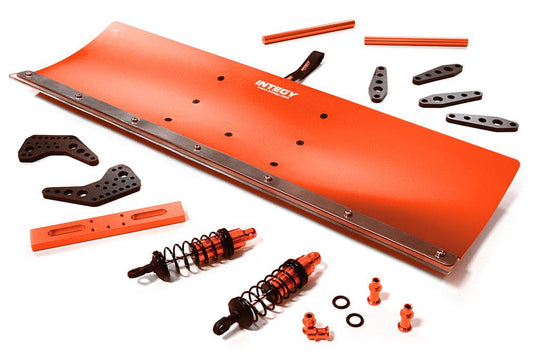 Red Alloy Machined Snowplow Kit for Traxxas 1/10 Stampede 4X4 Slash 4X4 Models