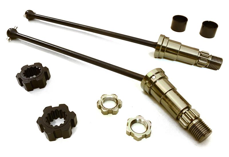 Universal Drive Shafts w/ +6mm Ext. Stub Axles (2) for Traxxas X-Maxx 4X4