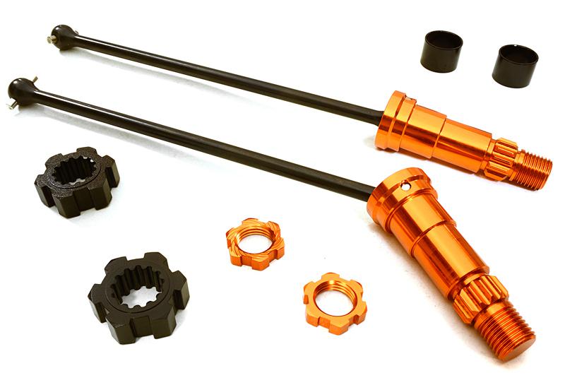 Universal Drive Shafts w/ +6mm Ext. Stub Axles (2) for Traxxas X-Maxx 4X4