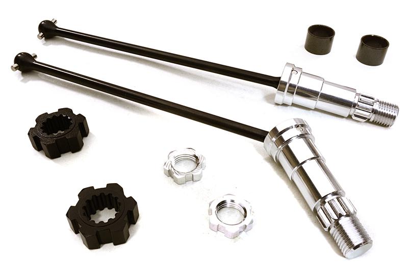 Universal Drive Shafts w/ +6mm Ext. Stub Axles (2) for Traxxas X-Maxx 4X4