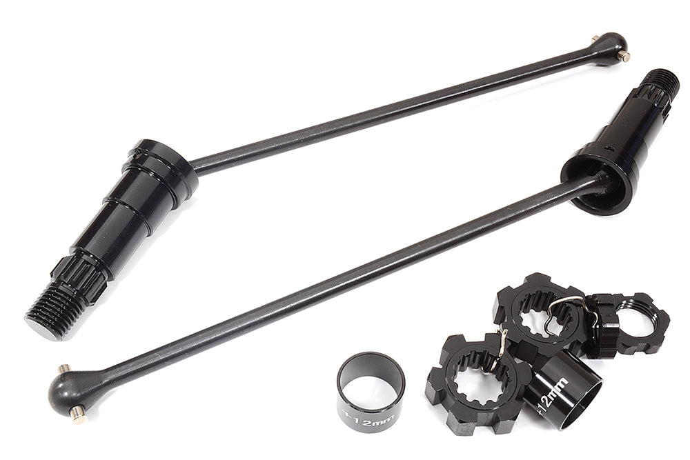 Universal Drive Shafts w/ +12mm Ext. Stub Axles (2) for Traxxas X-Maxx 4X4