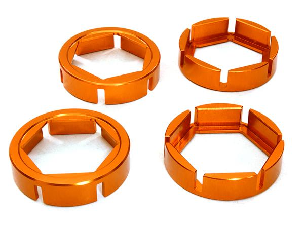 Billet Machined Wheel Hex Outer Reinforcement Ring Set(4) for Traxxas X-Maxx 4X4