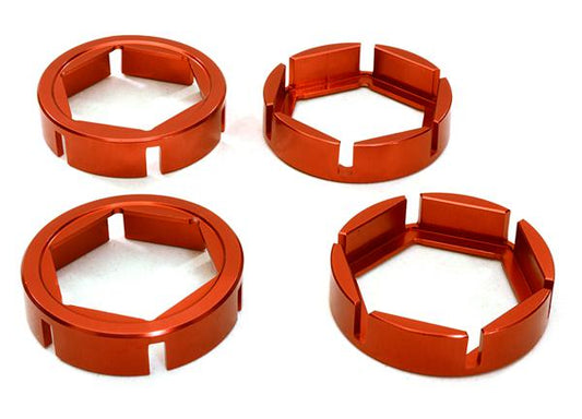 Billet Machined Wheel Hex Outer Reinforcement Ring Set(4) for Traxxas X-Maxx 4X4