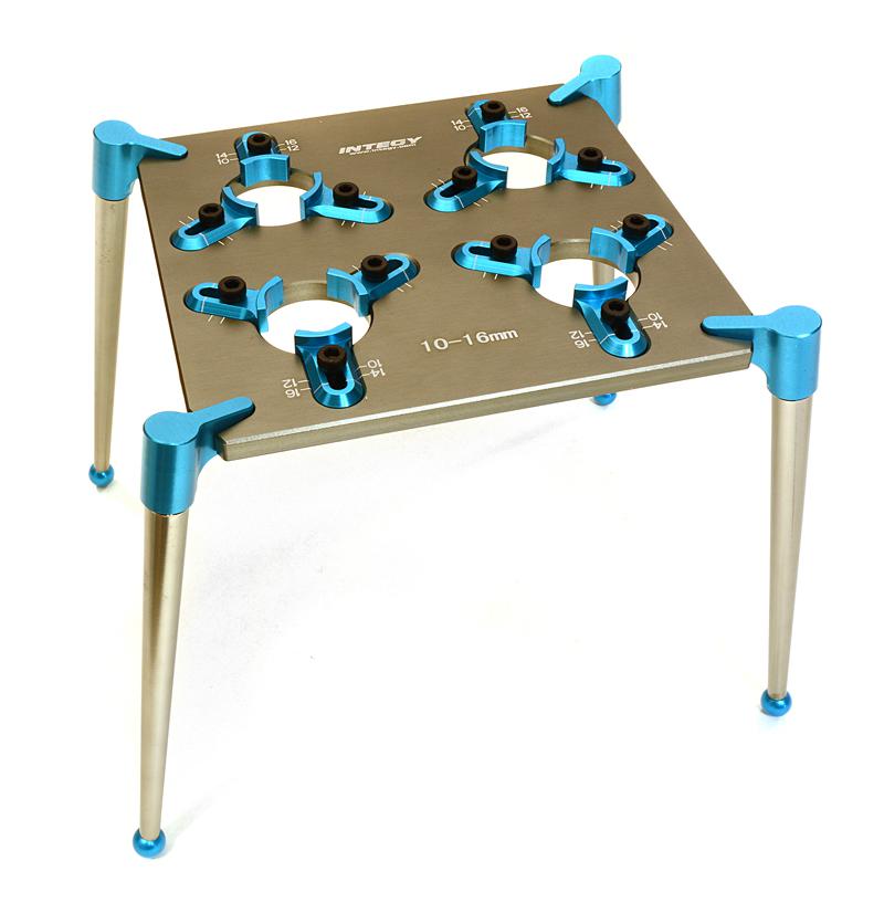 Team Workstation & Shock Rebuild Stand for Shock Size 10mm-16mm