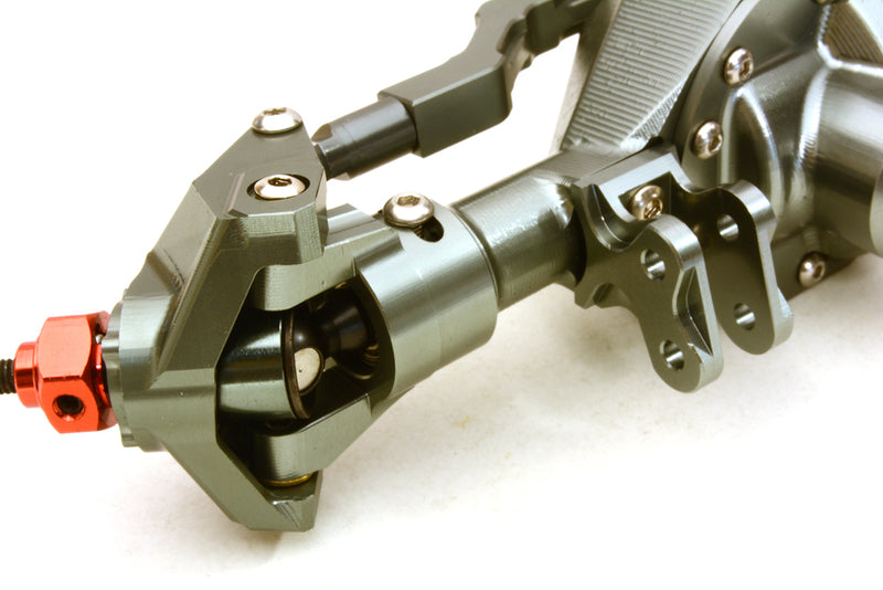 Billet Machined Complete Front Axle Assembly for Axial 1/10 RR10 Bomber 4WD
