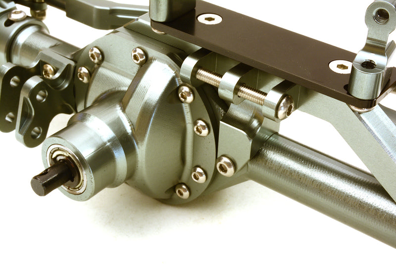 Billet Machined Complete Front Axle Assembly for Axial 1/10 RR10 Bomber 4WD