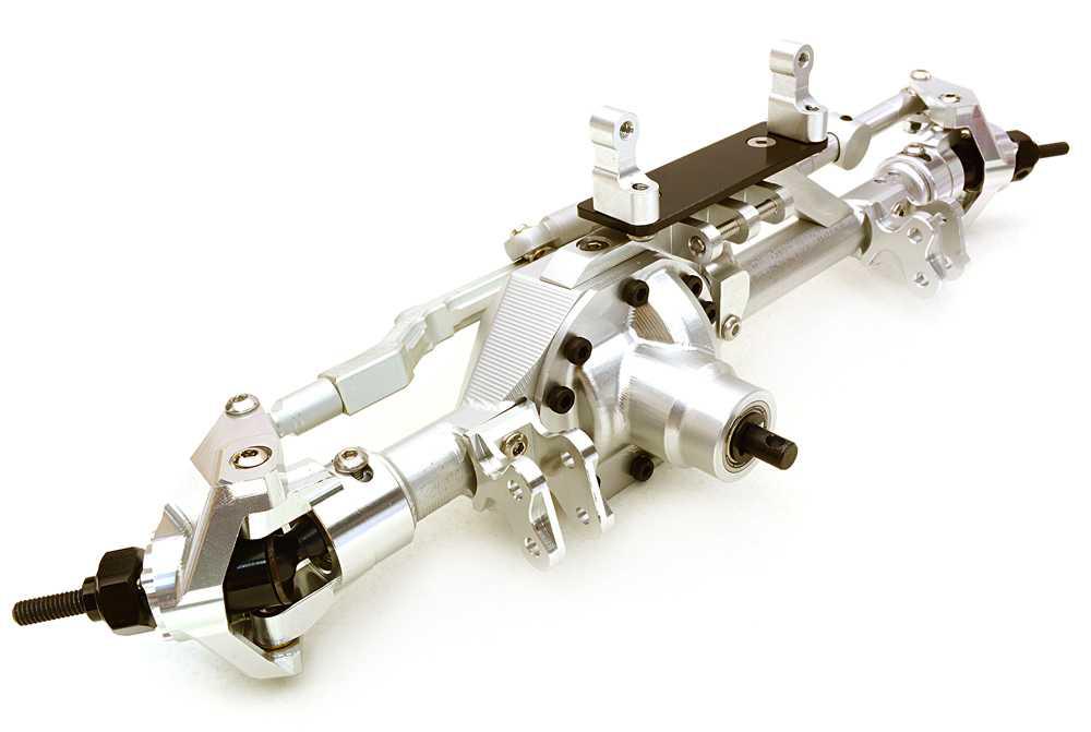 Billet Machined Complete Front Axle Assembly for Axial 1/10 RR10 Bomber 4WD