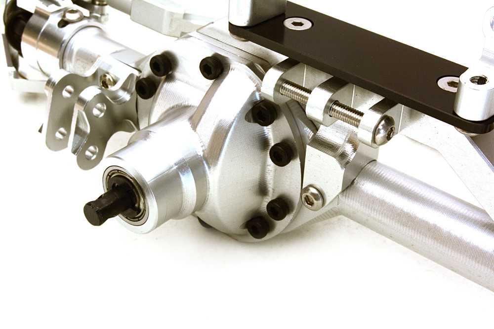 Billet Machined Complete Front Axle Assembly for Axial 1/10 RR10 Bomber 4WD