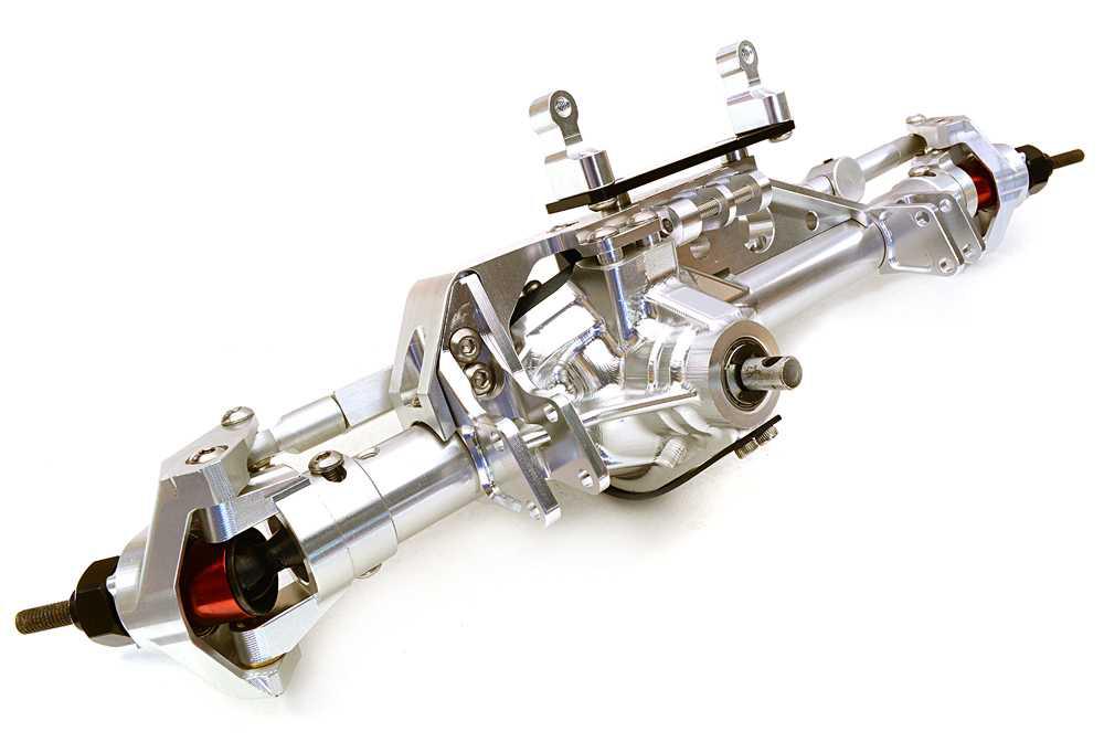 Billet Machined Complete Front Axle Assembly for Axial 1/10 RR10 Bomber 4WD