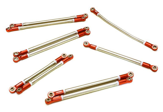 Stainless Steel Linkage Set w/ Alloy Rod Ends for Axial 1/10 SCX10 II #90046-47