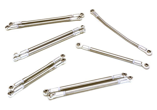 Stainless Steel Linkage Set w/ Alloy Rod Ends for Axial 1/10 SCX10 II #90046-47