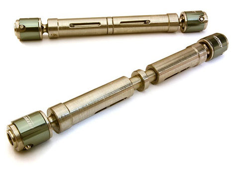 Billet Machined Steel Center Drive Shaft Set for SCX-10 Dingo, Honcho & Jeep