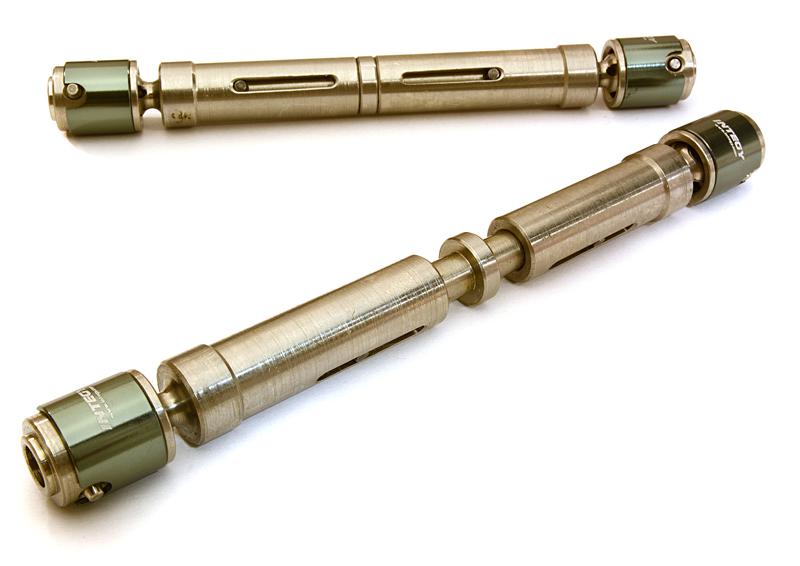 Billet Machined Steel Center Drive Shaft Set for SCX-10 Dingo, Honcho & Jeep