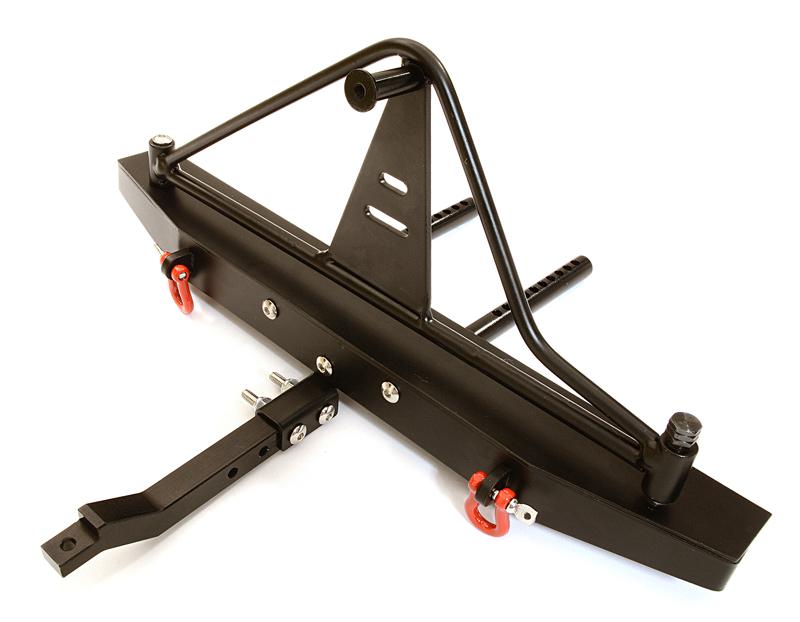 Realistic Rear Bumper for 1/10 Axial SCX-10 & SCX10 II w/ 43mm Mount