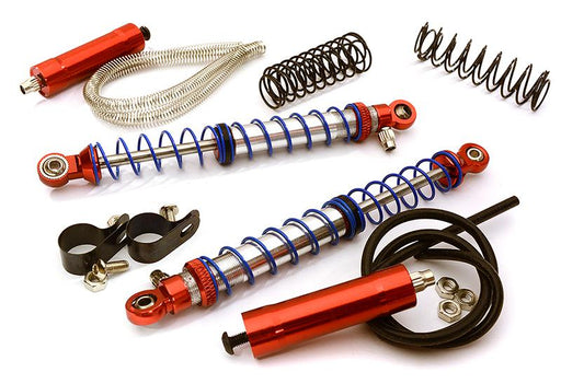 Realistic 112mm Off-Road Shocks w/ Remote Reservoirs for 1/10 Scale Crawler