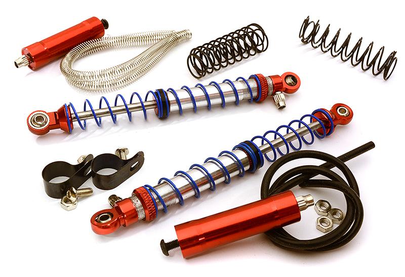 Realistic 112mm Off-Road Shocks w/ Remote Reservoirs for 1/10 Scale Crawler