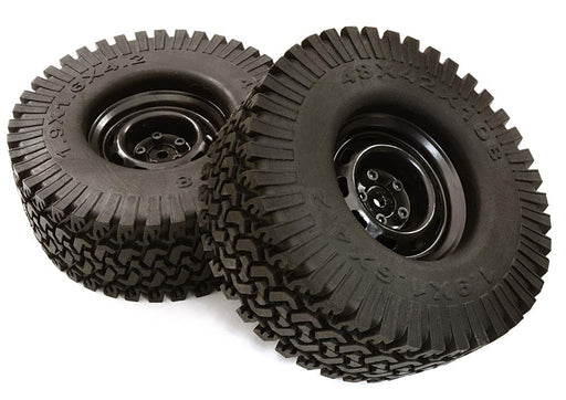 Realistic Spoke Off-Road 1.9 Size Wheel & All Terrain Tire (2) (O.D.=110mm)