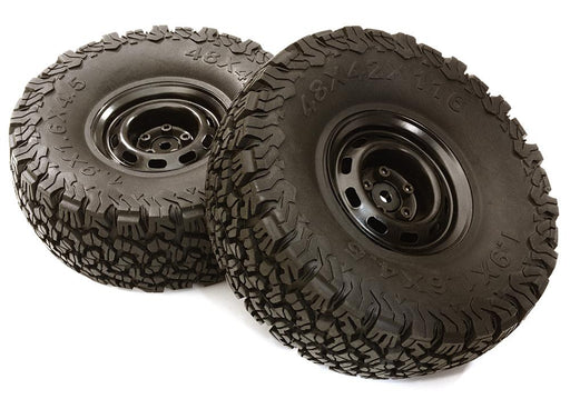 Realistic Spoke Off-Road 1.9 Size Wheel & All Terrain Tire (2) (O.D.=118mm)