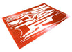 Scratch Resistance Sticker Set Decal for Traxxas 6507R TQi 2.4GHz 4CH Controller