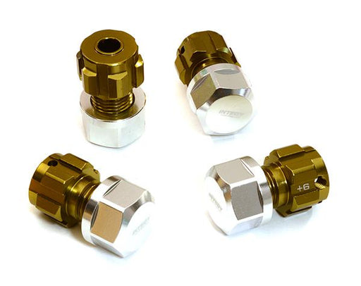 Billet Machined 17mm Wheel Hex (4) +6mm Offset for T-Maxx, 1/10 Revo & Summit