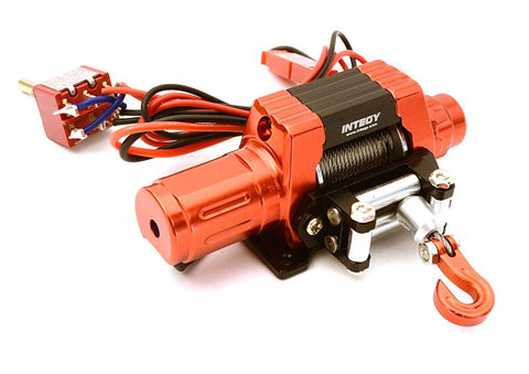 Billet Machined T10 Realistic High Torque Mega Winch for Scale 1/10 Rock Crawler
