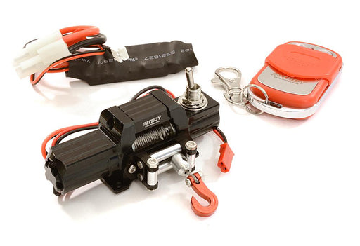 Billet Machined T8 Realistic Mega Winch w/ Remote for Scale Crawler 1/10 Size